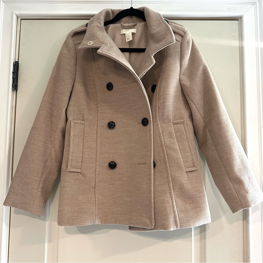 H&M double breasted peacoat